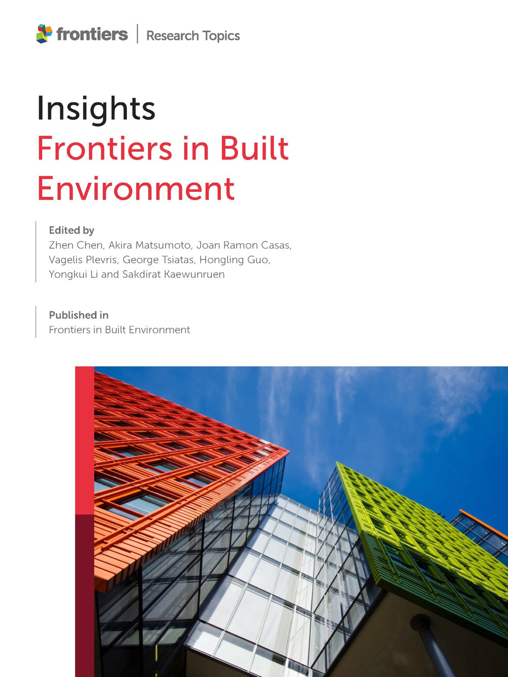 Cover of Insights: Frontiers in Built Environment